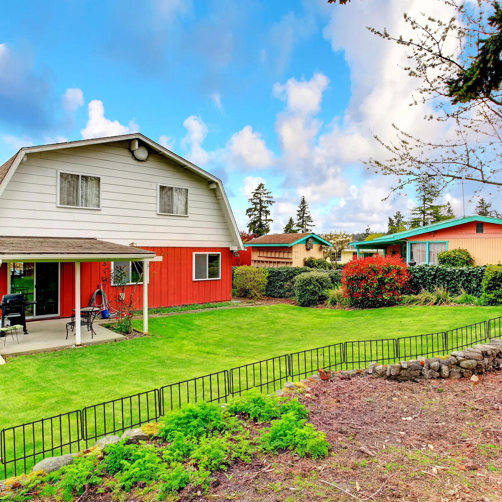 

19 Panels 13"x12.6" Garden Fence Metal Rustproof Folding Fence Border Animal