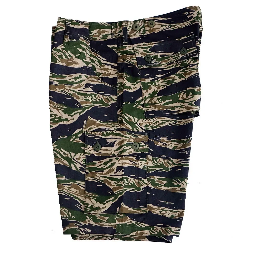 WW2 Tiger Camo Shorts Vietnam War Dress America TCU Training Uniform US Soldier Tactical Uniform