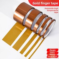 Premium Polyimide High Temp Tape PET Brown, No Residue, Heat Resistant  for PCB/Gold Finger Insulation