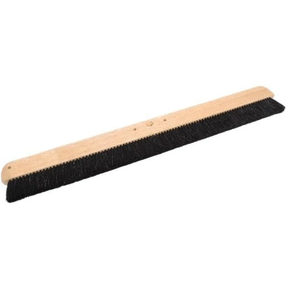 

Wood Backed Concrete Broom, Horsehair Bristles, 36 Inch, Non-Slip Finish, Made in USA, 6598