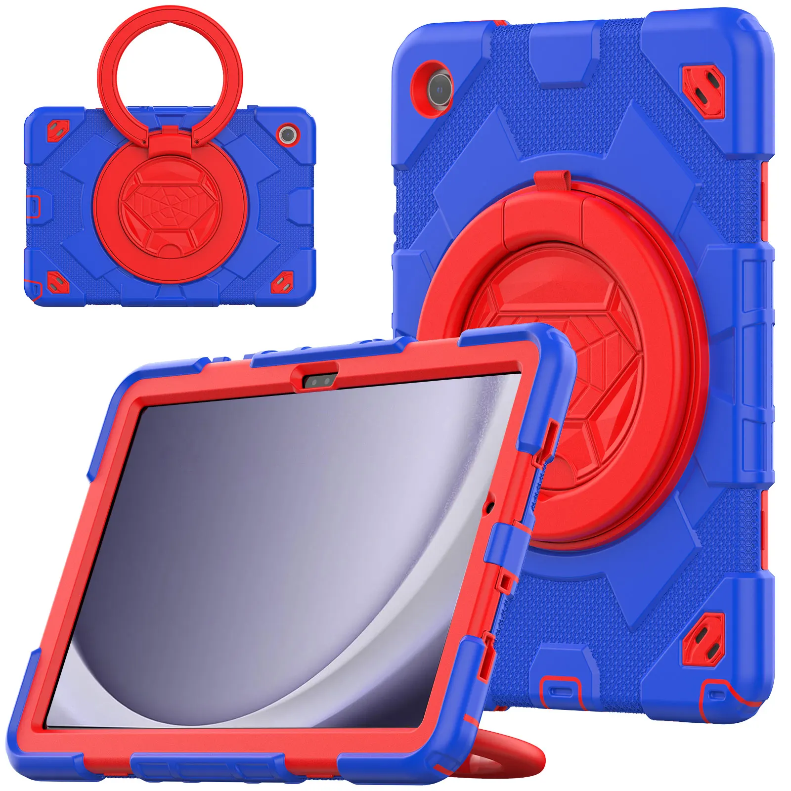 

Чехол для планшета Samsung Tab A9 Plus 11 дюймов 2023, 360 ° Вращающаяся портативная подставка, противоударная и устойчивая к падению, легко носить с собой.