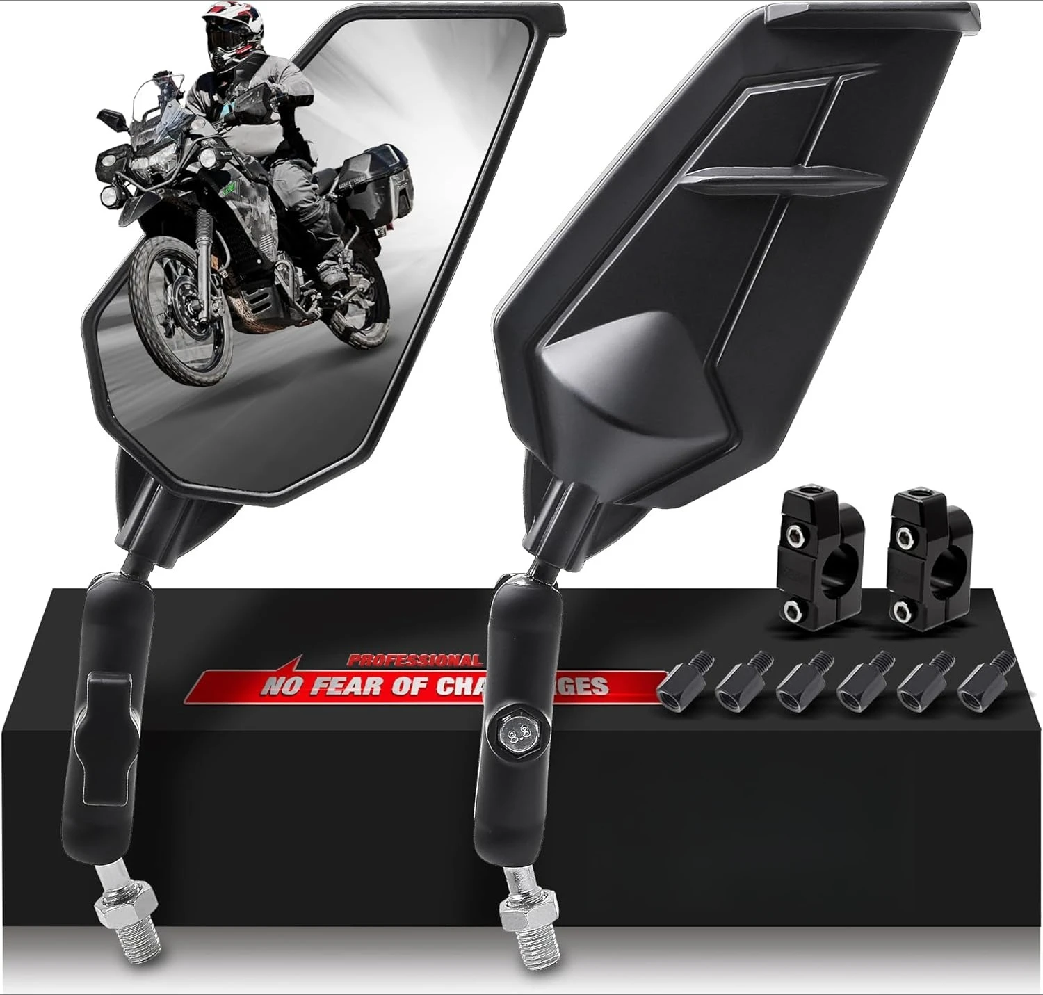 

Foldable Motorcycle Mirror ABS 8 10MM Scooter Motocross Rearview Mirror Universal For Honda NC750X Hornet CB650F Yamaha MT 03 07