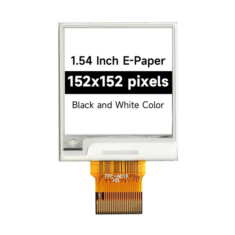 Hot Sale 1.54inch 152*152 E-paper Display Black/White E-Ink Display with SPI Communication with free shipping
