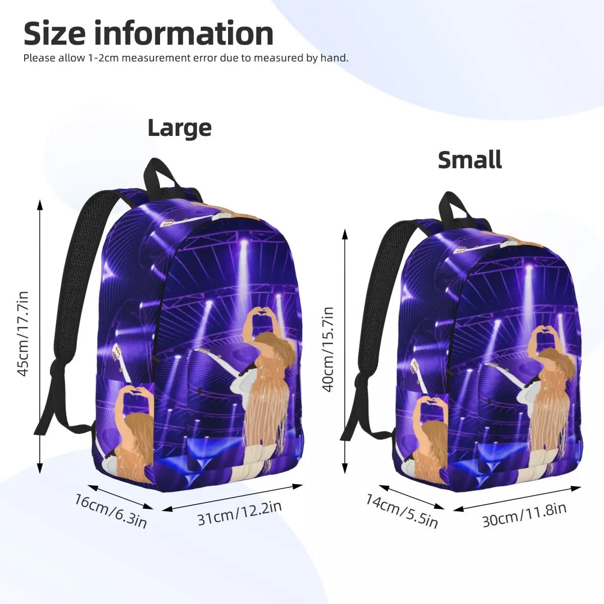 The ERAS TOUR Backpack Student BookBag Children School Bag Laptop Shoulder Bags for Men Women
