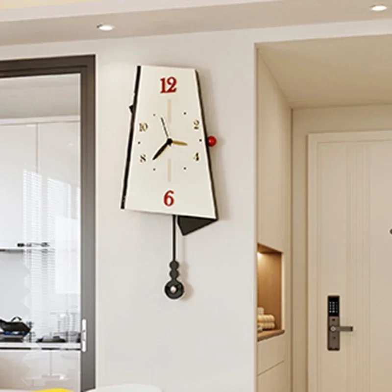 European Wall Clocks Restaurant Large Minimalist Fashion Aesthetic Wall Watch Modern Replica Restaurant Wanduhr Home Design