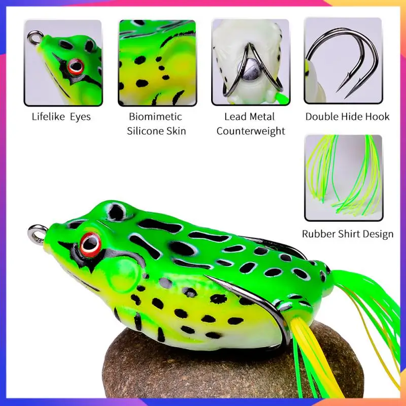 Frog Lures Double Propeller Legs Silicone Baits 5g 9g 13g 17.5g Topwater Wobbler Artificial Bait For Bass Catfish Fishing Tackle