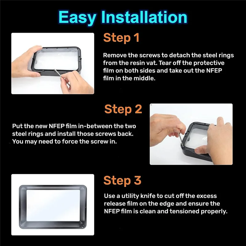 

Эффективные 5 шт. NFEP (FEP 2,0) пленки для Photon M3 Max, M3 Premium, Elegoo Jupiter (6K), Saturn 2, детали для принтеров из смолы 210X300x0,15M