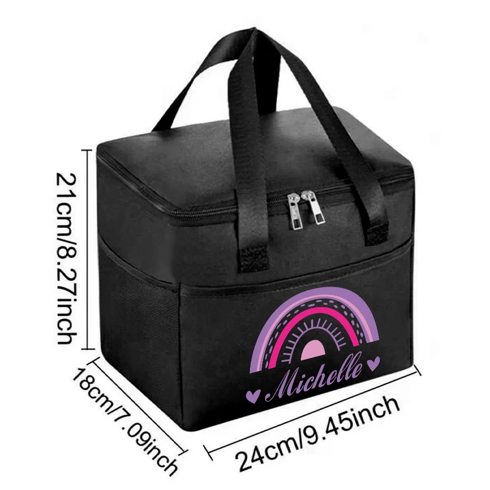 شخصية مخصصة التخييم في الهواء الطلق الغداء حقيبة المحمولة الغداء حقيبة الغذاء العزل صندوق دائم مقاوم للماء.