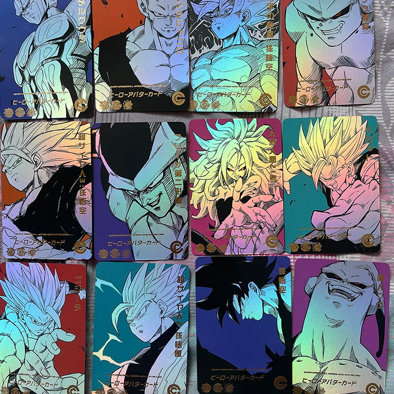 Dragon Ball DIY CARDS HOMEMADE Monkey king krillin Kame Sennin Bulma Christmas Birthday Gift Collection Cards Yamcha