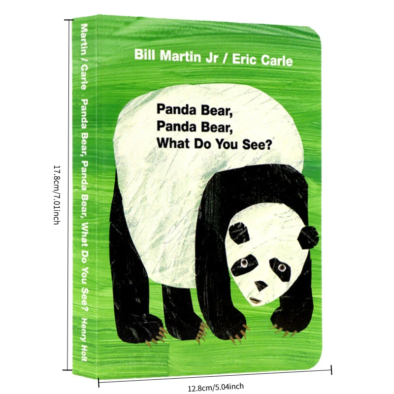 Panda Bear, What Do You See? English Board Book, Toddler Early English Learning, Preschool Teaching Reading Book