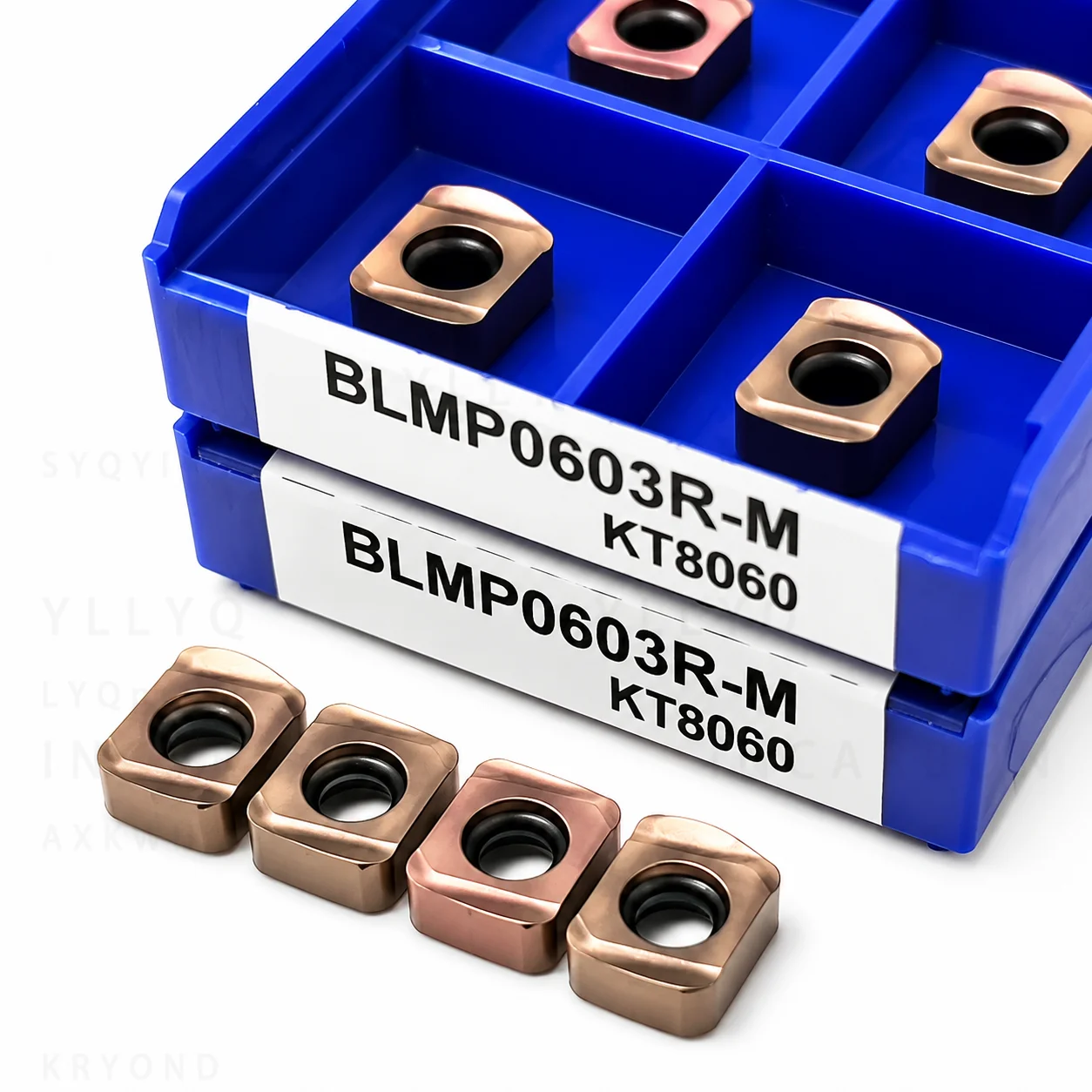 10PCS BLMP0603R BLMP0904R Carbide Inserts KT8060 Double Sided Fast Feed Milling Cutter CNC Lathe Machine Tool Cutting Parts