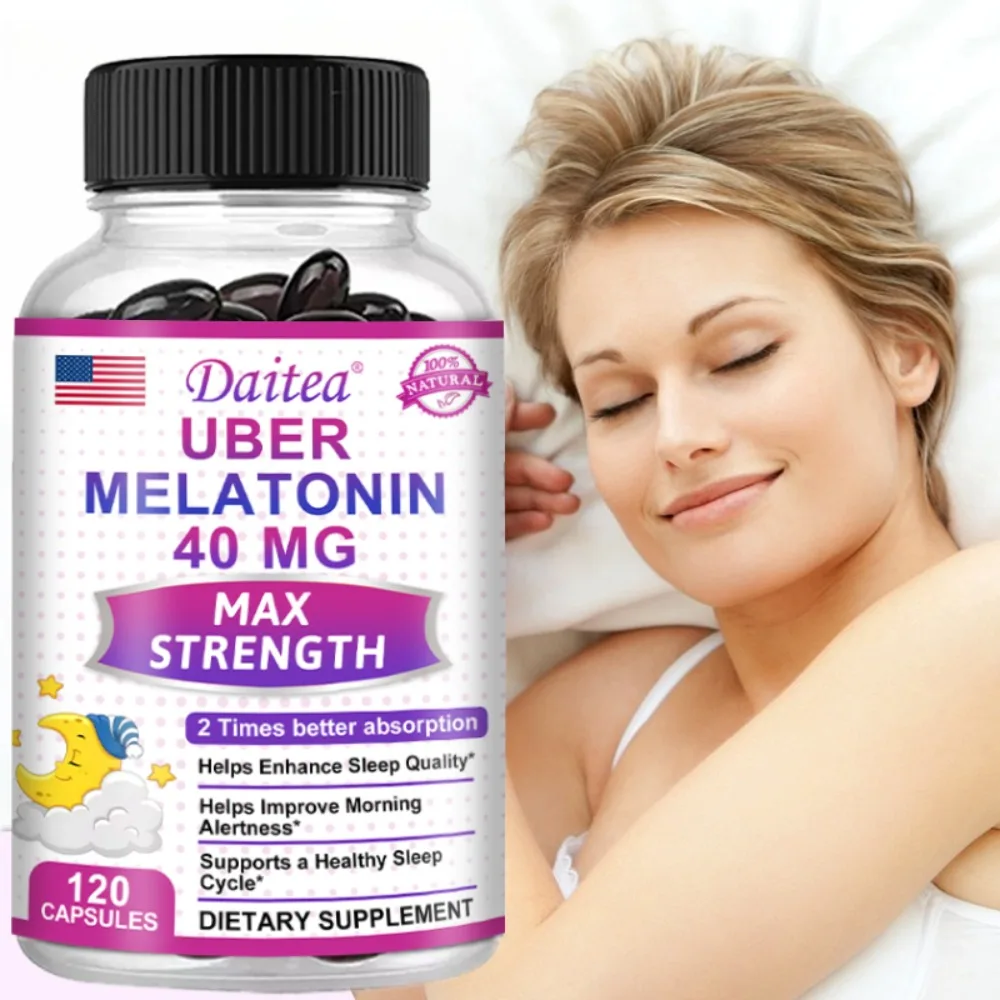Melatonin - Dietary Supplement To Improve Nighttime Sleep Quality and Improve Insomnia, Reduce Waking Time, Boost Immunity