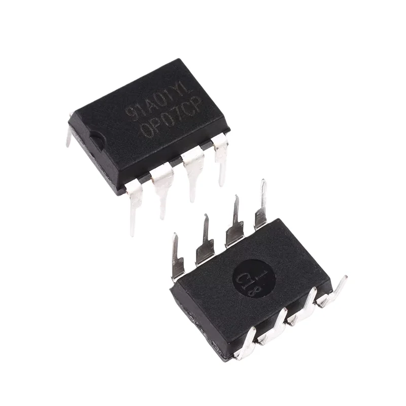 Minimum order of 10pcs Direct insertion of OP07 OP07CP low-noise operational amplifier DIP8 operational amplifier IC chip SOP-8