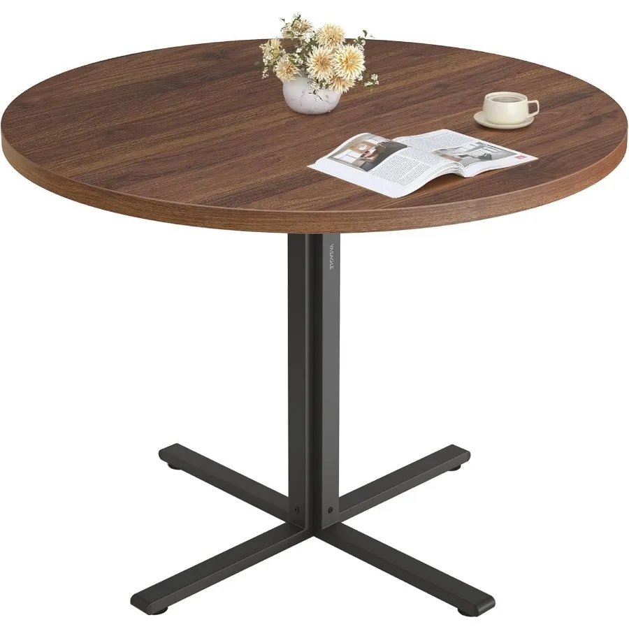 31.5-Inch Dining Table, Small Round Kitchen Table for 4 People
