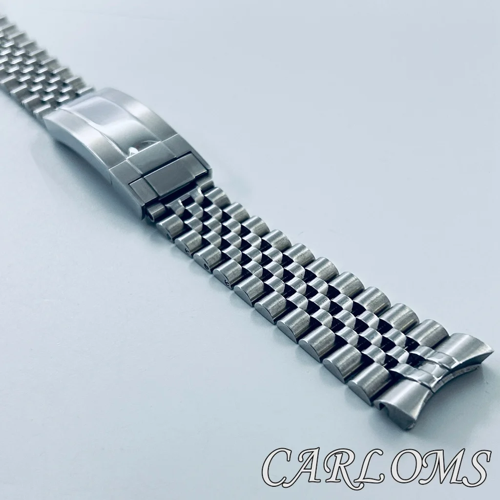 High Quality 20mm Jubilee Solid Stainless Steel Bracelet Lock Clasp Silver Black Gold Strap For Date SUB GMT Watch Case