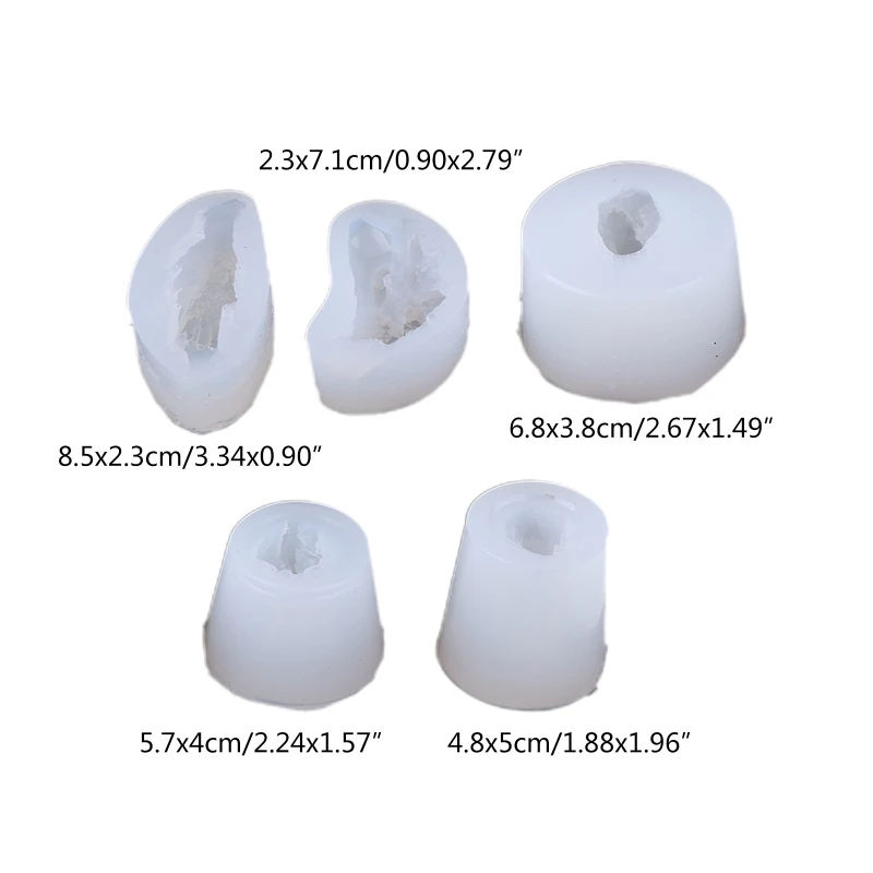 Y1UB-moldes silicona para piedras preciosas, molde racimo roca cuarzo, Molde resina Epoxy cristal