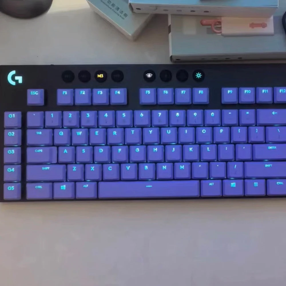 Imagem -02 - Teclado sem Fio Rgb Tkl Teclas Faça Você Mesmo Layout dos Eua Cores Adequado para Logitech G813 G913 G815 G915 Novo 109 Pcs