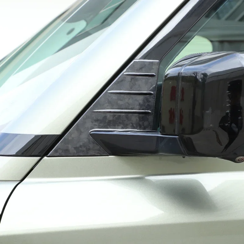 

Car Accessories For Land Rover Defender 90 110 130 2020-2024 Real Carbon Fiber Car Rearview Mirror A Pillar Triangle Frame Trim