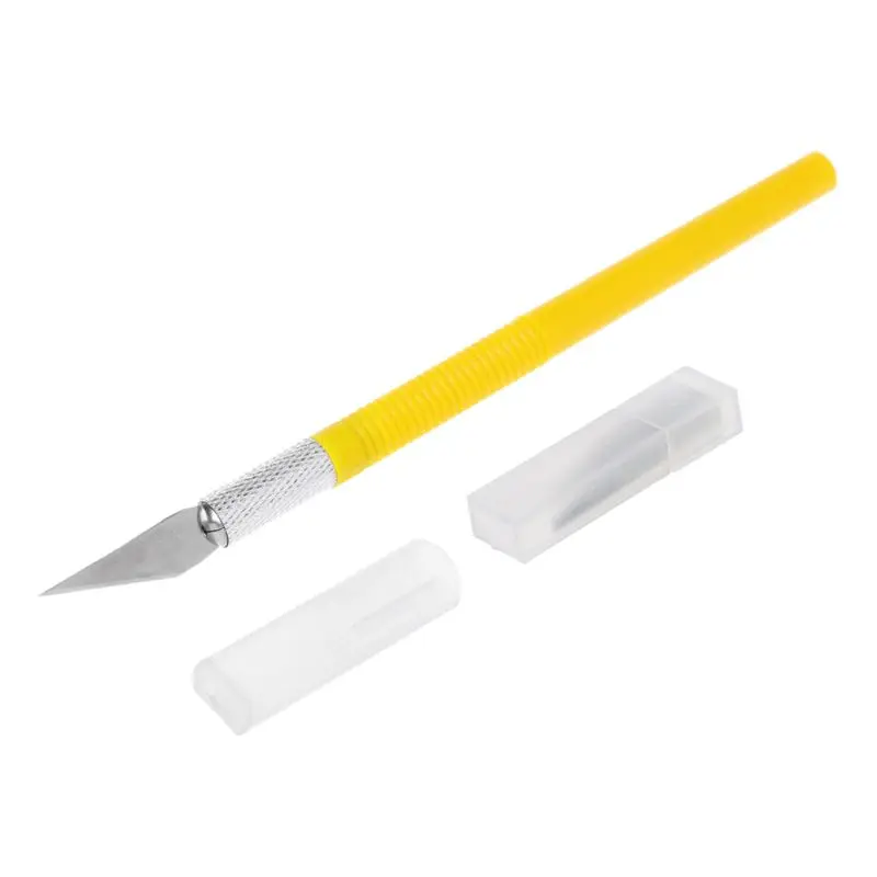 

Engraving Craft Sculpture Knife 6Pcs Replace Yellow Handle Art Stationery Drop ship