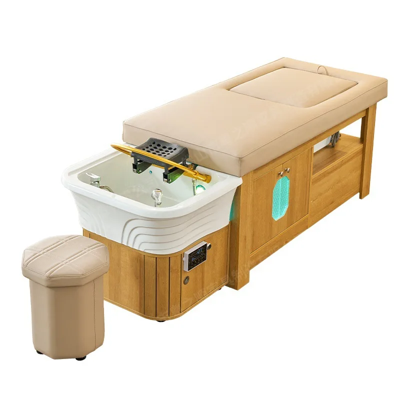 Shampoo bed Beauty salon Hair shop Caierdian Ceramic basin head treatment bed