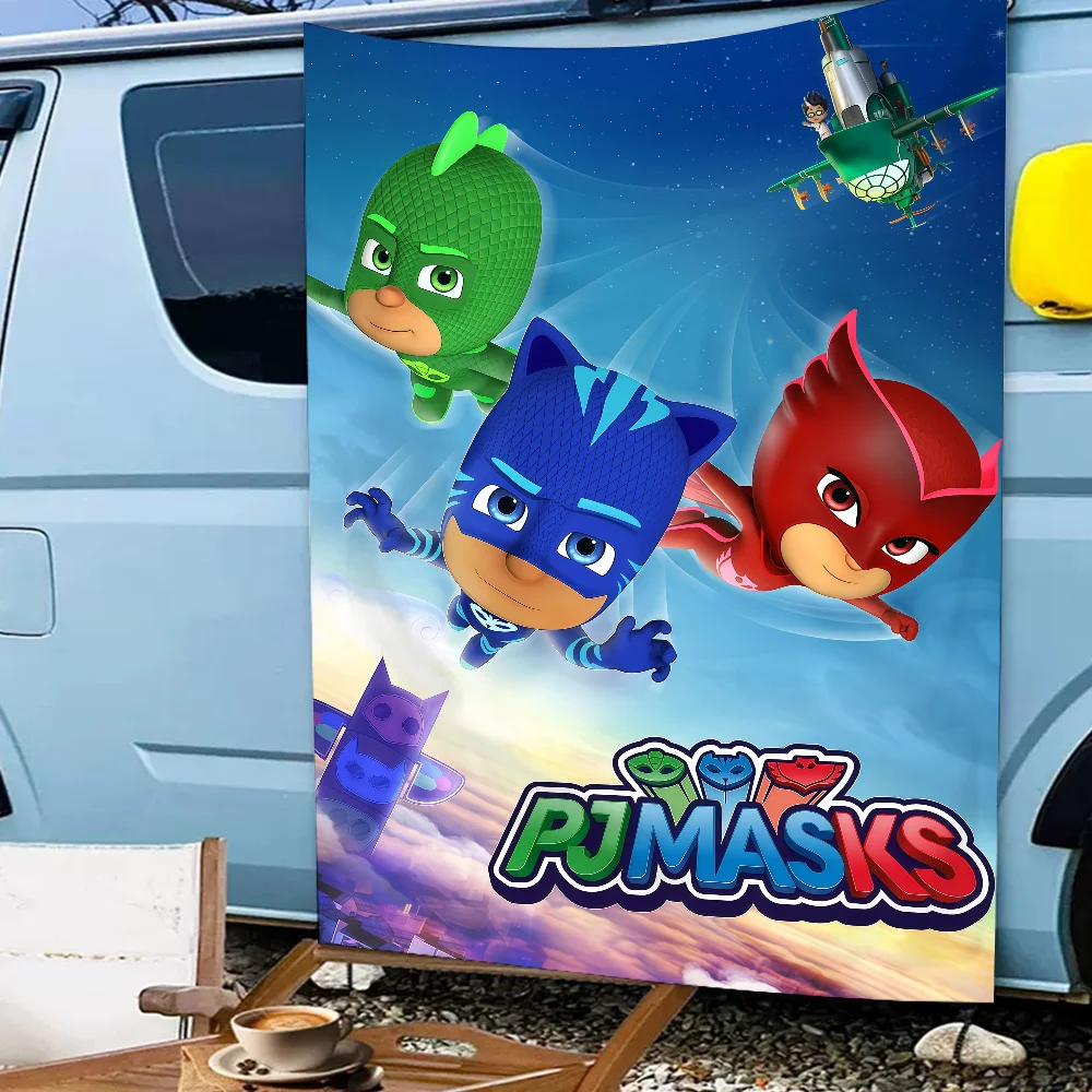 كارتون لطيف P-PJ M-أقنعة العلم لغرفة المعيشة المنزل النوم فن الديكور المنزل حفلة نزهة ديكور راية #5