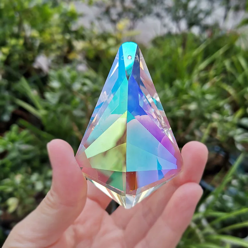 76mm Hanging Suncatcher Crystal Chandelier Prism Parts Chakra Window Decoration Figurine DIY Home Wedding Decor Sun Catcher - view 2