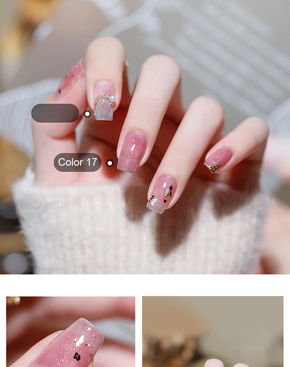 Vendeeni 18 Farben Pink Highlight Gel Nagellack Semi-Permanent UV Soak Off Gel Hochwertiger Glänzender Nagelkunst Gel-Lack – Detail 10