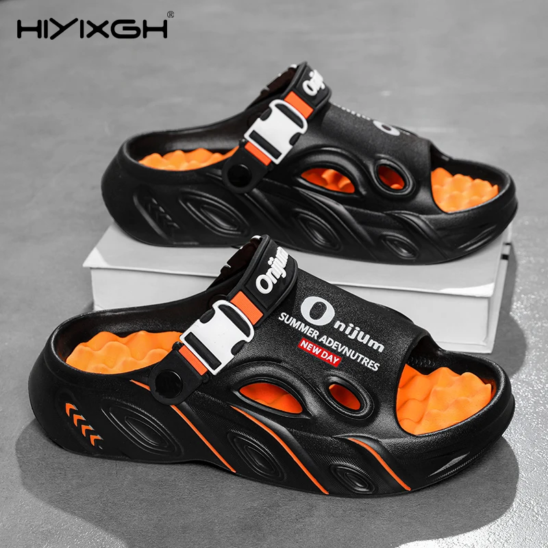 

Summer Men's Massage Slippers Indoor Outdoor Sandals Beach Men Casual Shoes Comfortable Slides Flip-flop Men Women Home Slippers