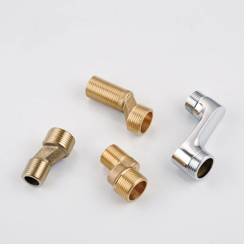 Copper Bathroom Shower Bathtub Faucet Mixing Valve Faucet Distance Increased Eccentric Angled Change Curved Foot Bend Fitting