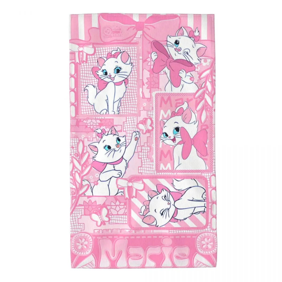 Pink Marie Cat Cute Cartoon Aristocats Merch Quick Dry Towel Summer New Microfiber Shower Towel No Sand Quick-Dry Surf Towels