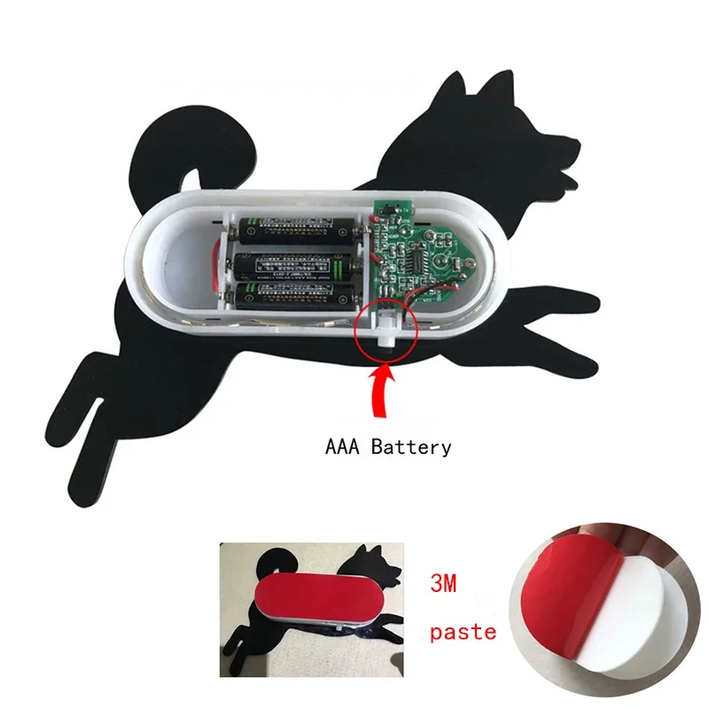 Led Cat Night Light with Motion Sensor Night Lamp Projector Lights Intelligent Sensor Light Sconces Battery Nightlight Art Deco