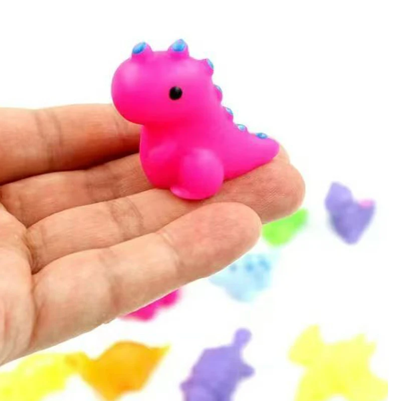 ของเล่นโมจิบีบไดโนเสาร์น่ารัก 10 ชิ้น ของเล่นบีบคลายเครียด ของชำร่วยงานปาร์ตี้ ของขวัญสำหรับเด็กชายและเด็กหญิง