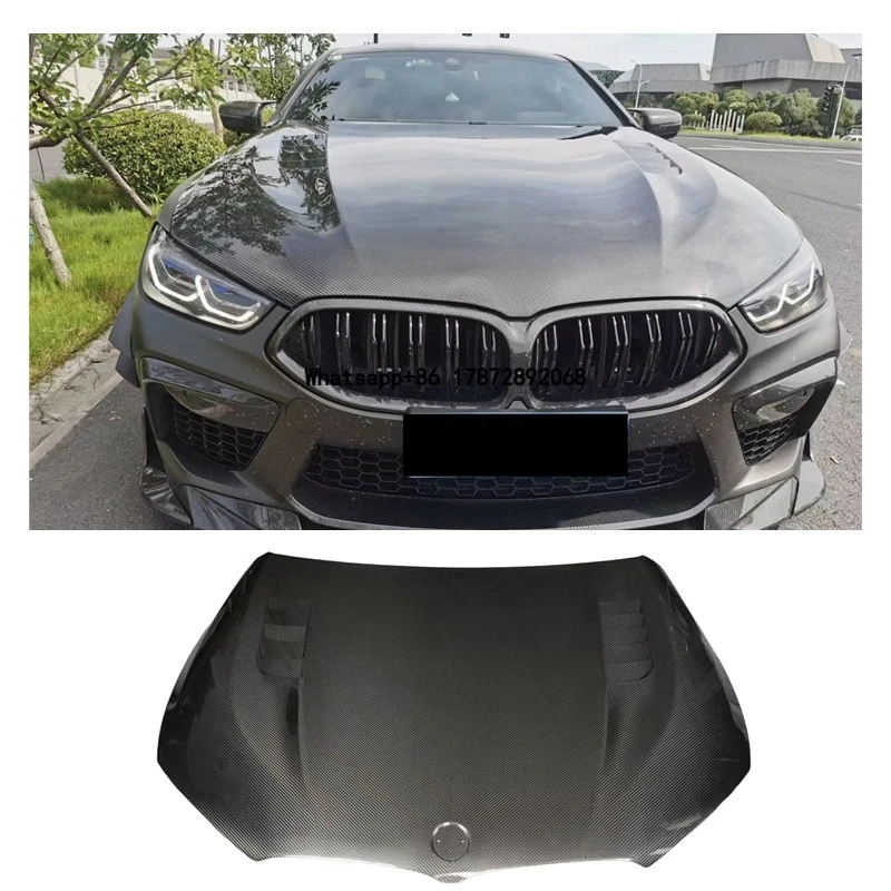 

Dry Carbon Fiber Front Hood Diffuser V Style Carbon Hood for 8 Series M8 F91 F92 F93 Forge Carbon Fiber Car Auto Parts