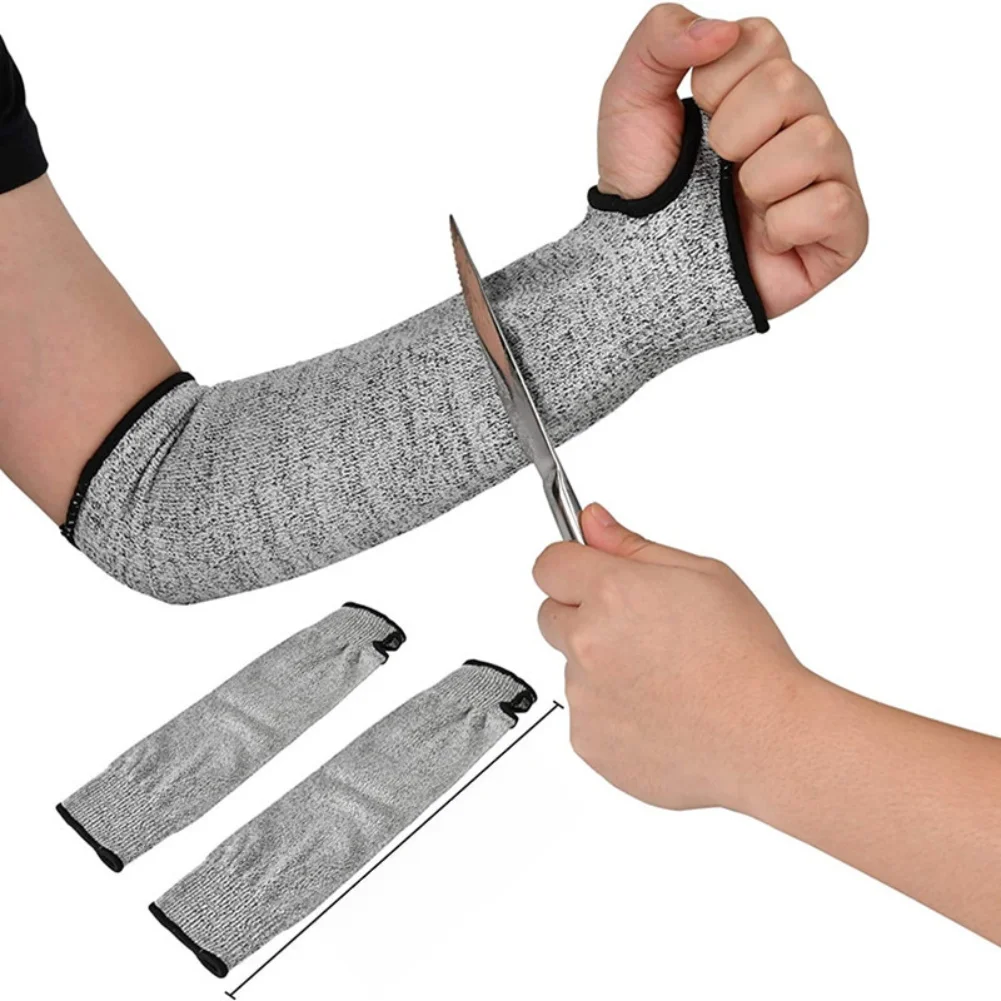 

Thumb Holes Cut Resistant Sleeve Gardening Welding Scratch Protection Heat Protection Flame Protection Stretch Fabric