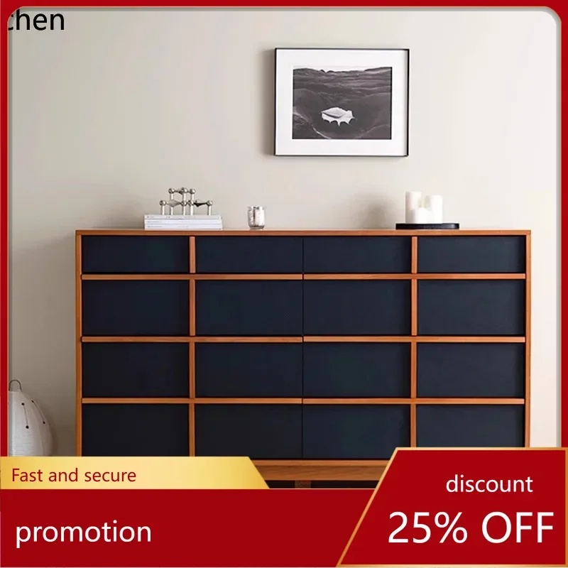 

HXL Solid Wood Chest of Drawers Wall-Mounted Storage Entryway Cabinet Rock Board Storage Drawer Cabinet