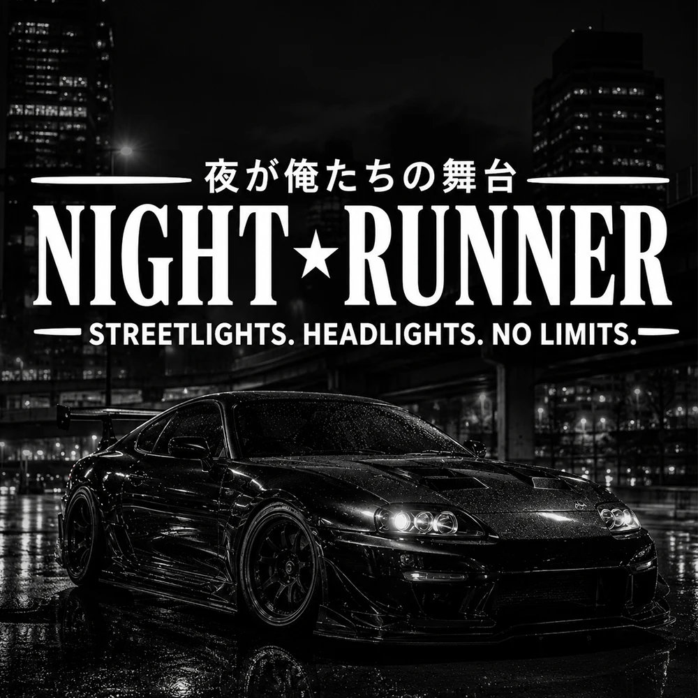 Car Accessories Banner - Night Runner Auto Autostickers Accessoires JDM