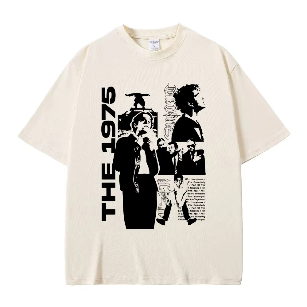Matty Healy Graphic T Shirts Indie Alternative Fashion Tshirt Rock Band The 1975 Being Funny in A Foreign Language Print T-shirt
