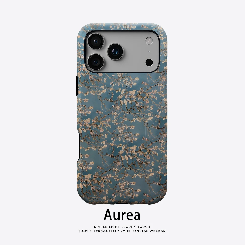 Blossom Branches Handyhülle für magnetische Handyhülle für iPhone 17 16 15 14 13 Pro Max Plus, einzelne doppelschichtige robuste Hülle
