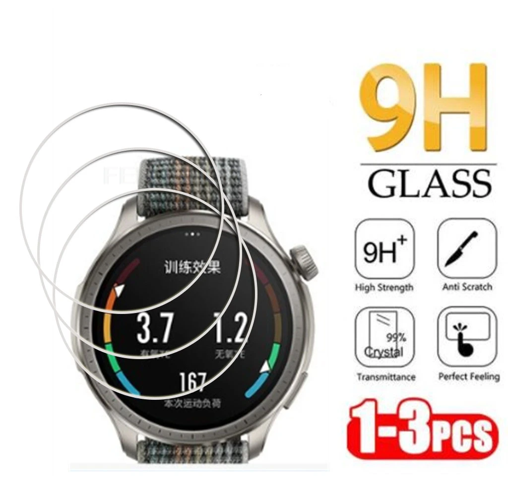 لـ Amazfit Balance الزجاج المقسى واقي شاشة الساعة الذكية 9H 2.5D Film