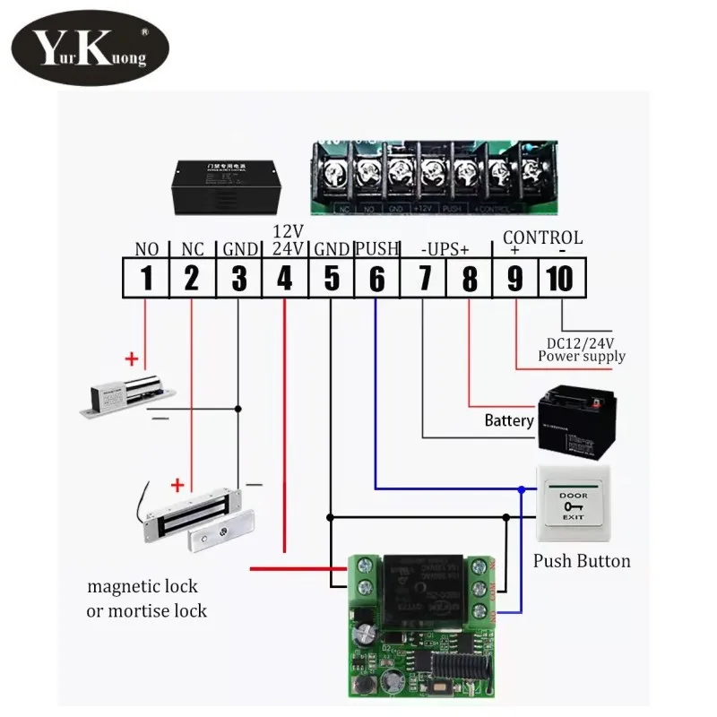 Remote Control Switch DC 5V 9V 12V 14V 16V 18V 24V RF DC Wireless Switch ASK Smart Home Push Button trigger Remote ON OFF 433