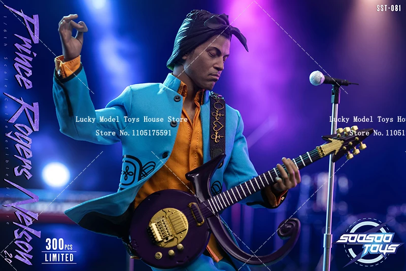 SOOSOOTOYS 1/6 록 가수 프린스 2.0 수트 의상 액션 피규어 SST-081 미니 기타 모델 장식품 12인치 남성 군인 모델