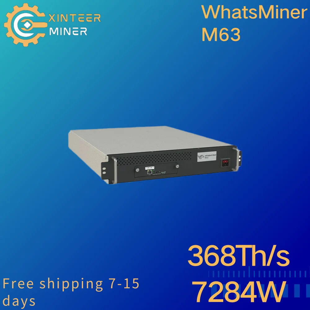 MicroBT Whatsminer M63 368T 19.9J/TH Asic Hydro Miner Crypto Profitable Bitcoin Caculator