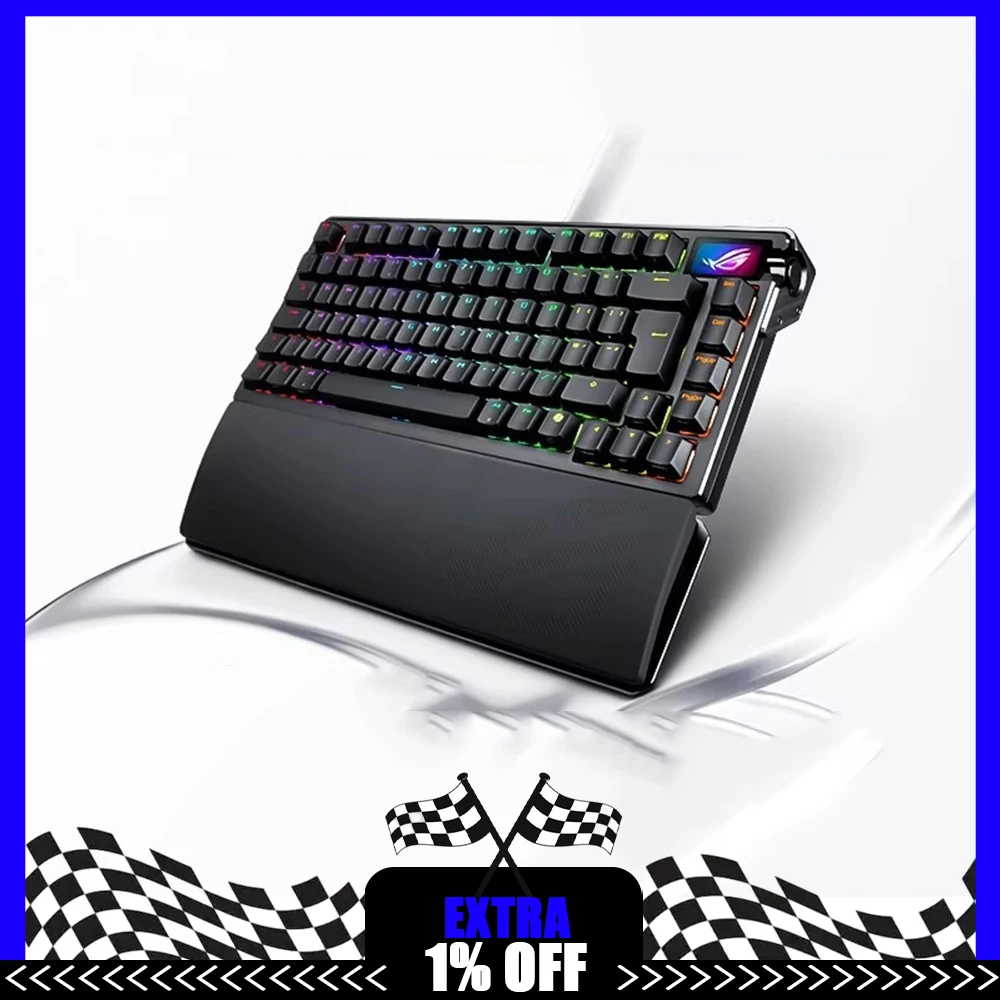 ROG Azoth Extreme Mechanical Keyboard 8KHZ SPEEDNOVA Wireless Connection Three Mods Omni Receiver Keyboard Gasket Hot Swap PC