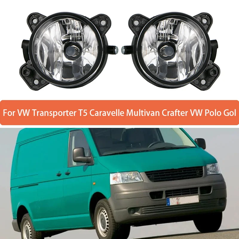 Światła przeciwmgielne do VW Transporter T5 Caravelle Multivan Crafter VW Polo Gol reflektor do Skoda Fabia Mk1 Mk2 akcesoria samochodowe
