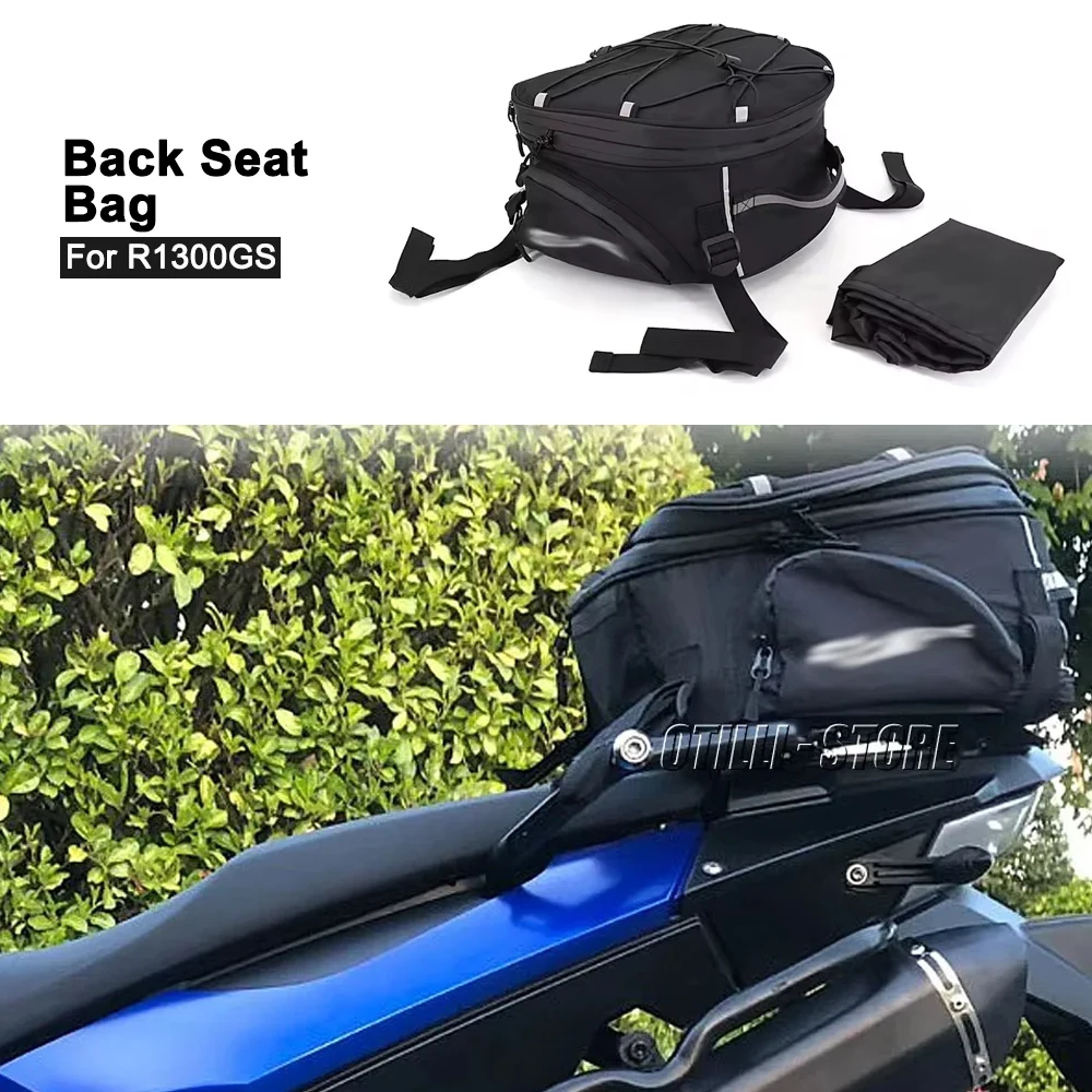 

For BMW R1300GS R 1300 GS R1300 GS r1300gs Motorcycle Accessories Nylon Black Waterproof Tail Bags Back Seat Bags Handbag