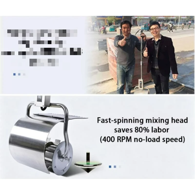 Blender Small Handheld Mortar Mixer Masonry Plaster Floor Machine Wireless Lithium Battery Cement Mortar Concrete Mixer