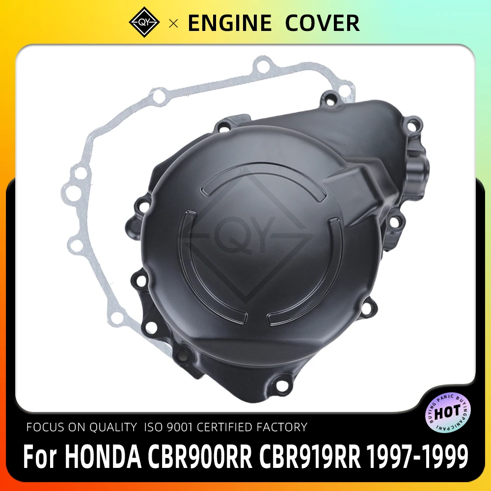 LQYL cubierta del motor cubierta del estator cárter cubierta lateral Shell para HONDA CBR900RR CBR919RR 1997 1998 1999 CBR900 CBR 919 RR 96-99