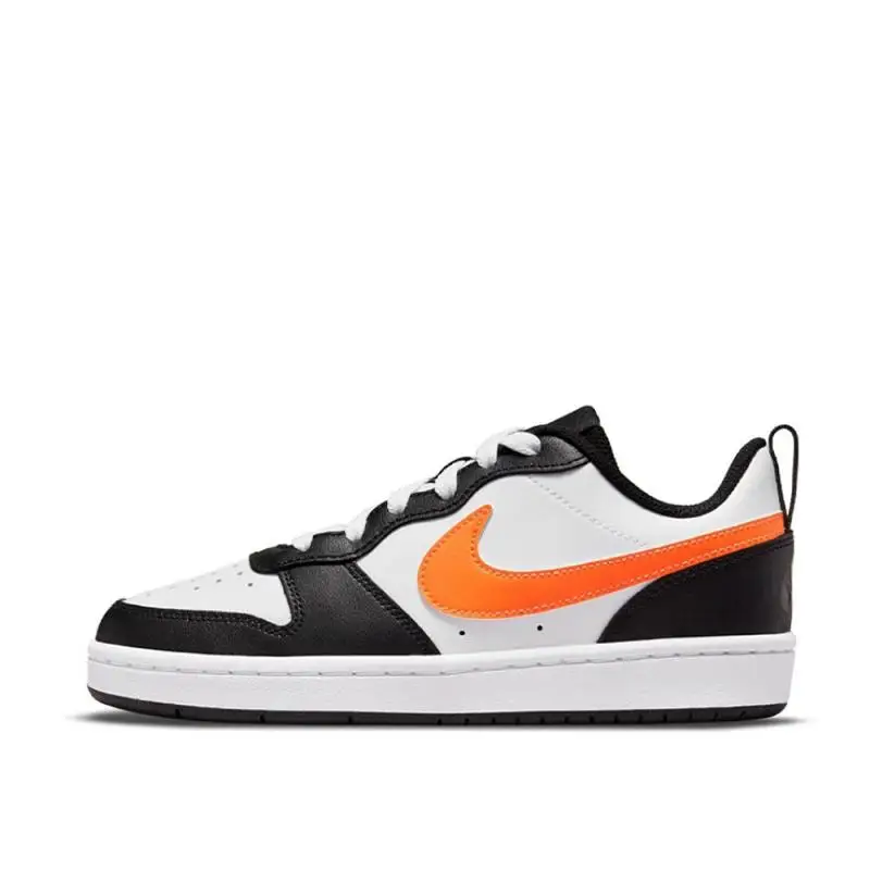 【Personalizar】Nike Court Borough Sapatos de skate femininos de cano baixo tênis brancos BQ5448-115