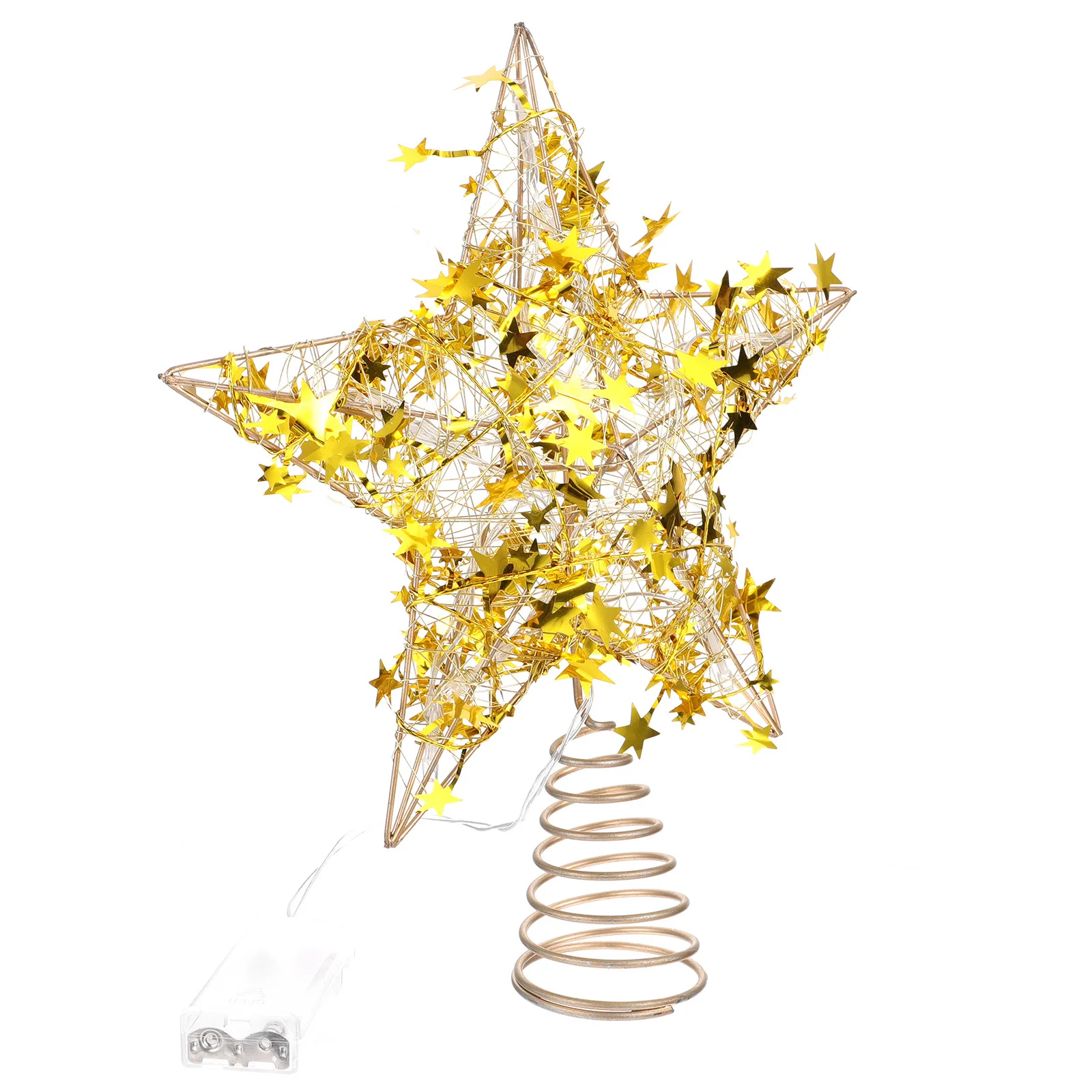 1 قطعة Led شجرة نجمة توبر لزينة عيد الميلاد مضيئة عيد الميلاد زخرفة عطلة ديكور منزلي للحفلات شجرة الزينة