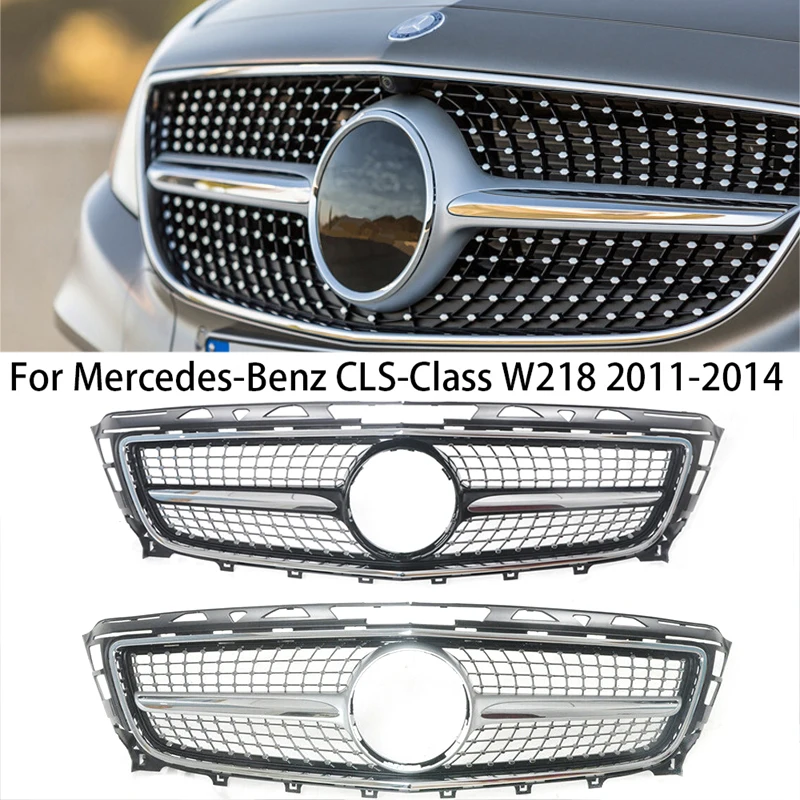 For Mercedes Benz CLS W218 C218 X218 CLS400 CLS350 CLS500 2011-2014 Car Front Kidney Grille Hood Front Bumper Radiator Grill